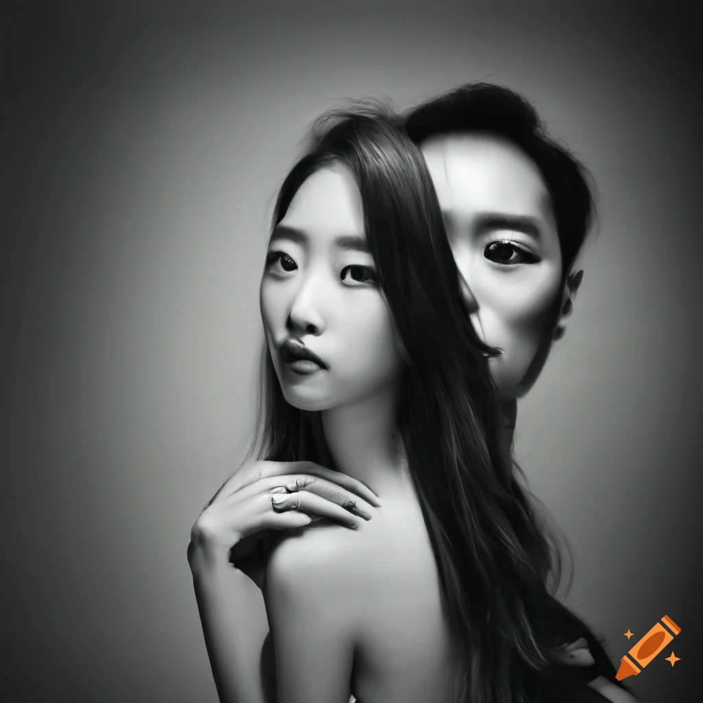  Yin yang symbol representing contrast and duality in black and white on ...