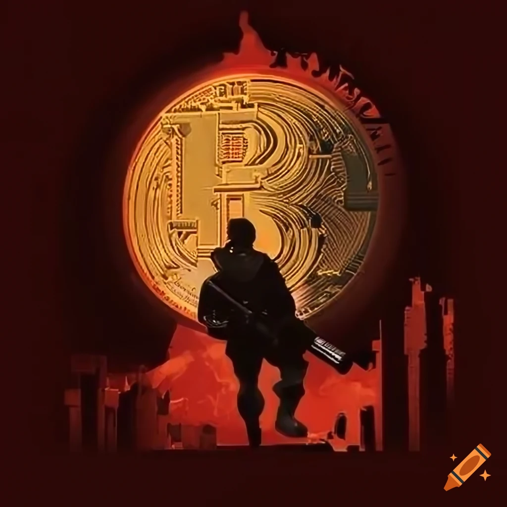Ultra hd war propaganda style dca bitcoin poster on Craiyon