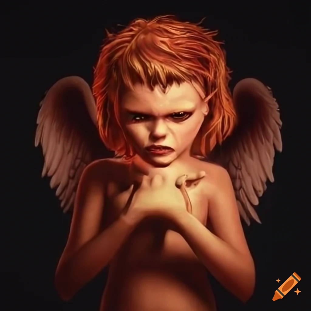 Angry angel artwork