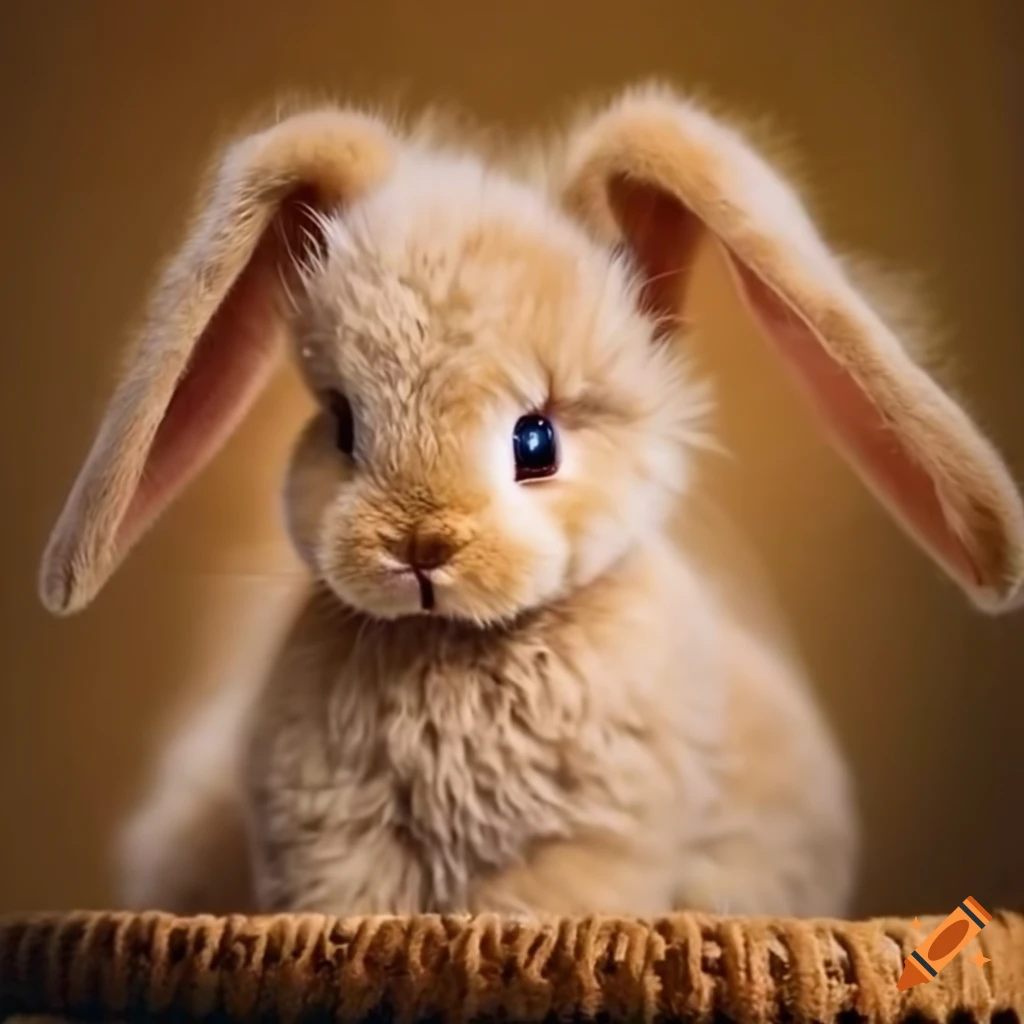 Fluffy rabbits and teddy bears on Craiyon