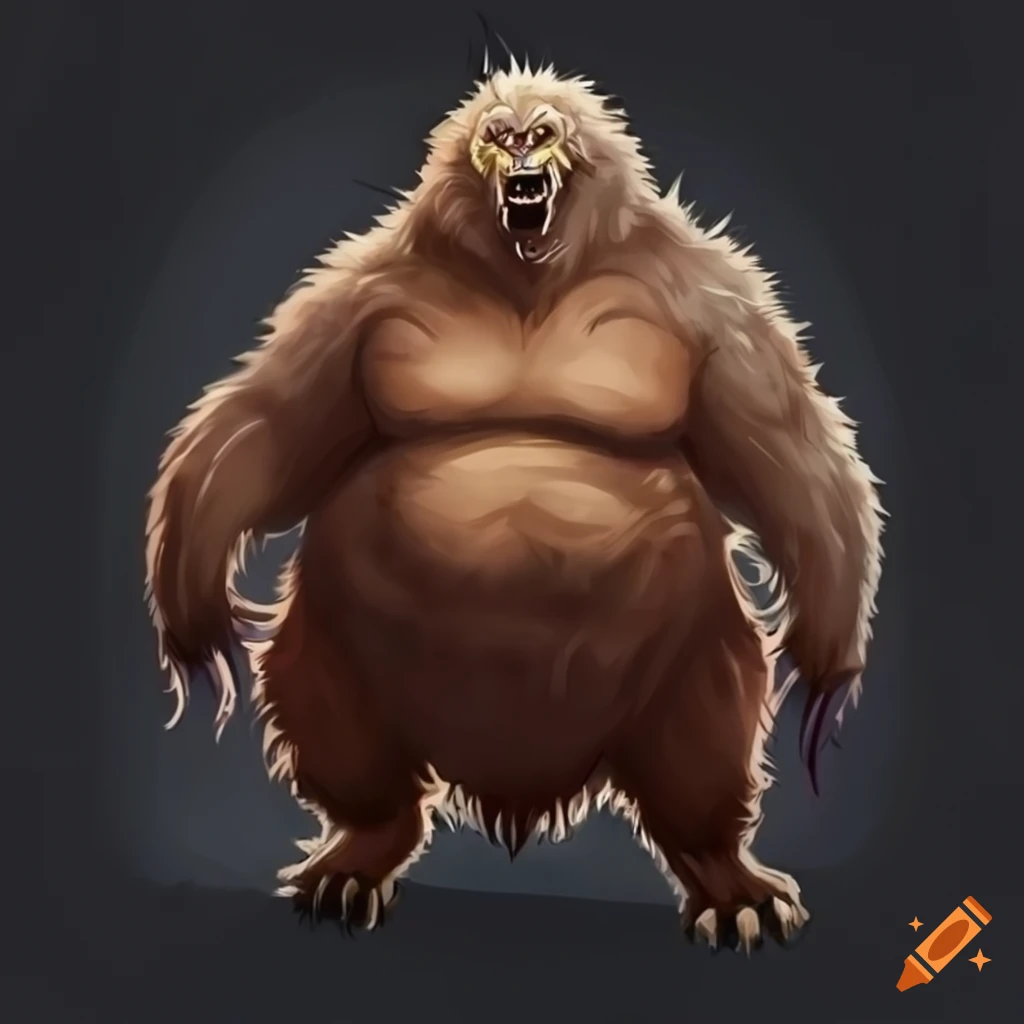 Strong and formidable werewolf