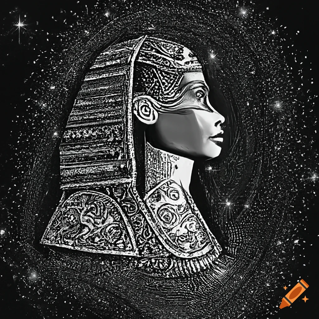 Great Sphinx of Giza with a magical golden aura under the starry sky on ...