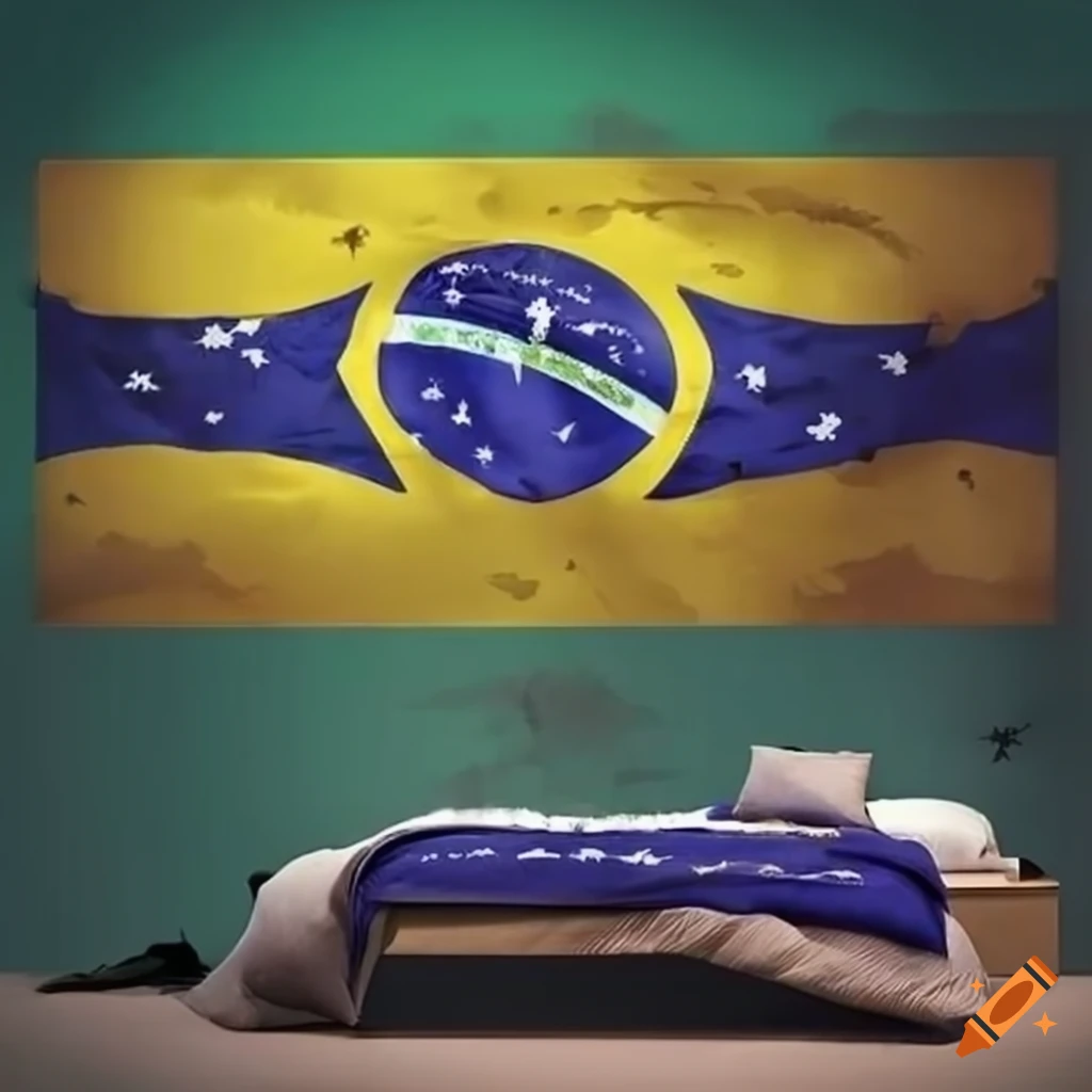 Brazilian patriot bedroom