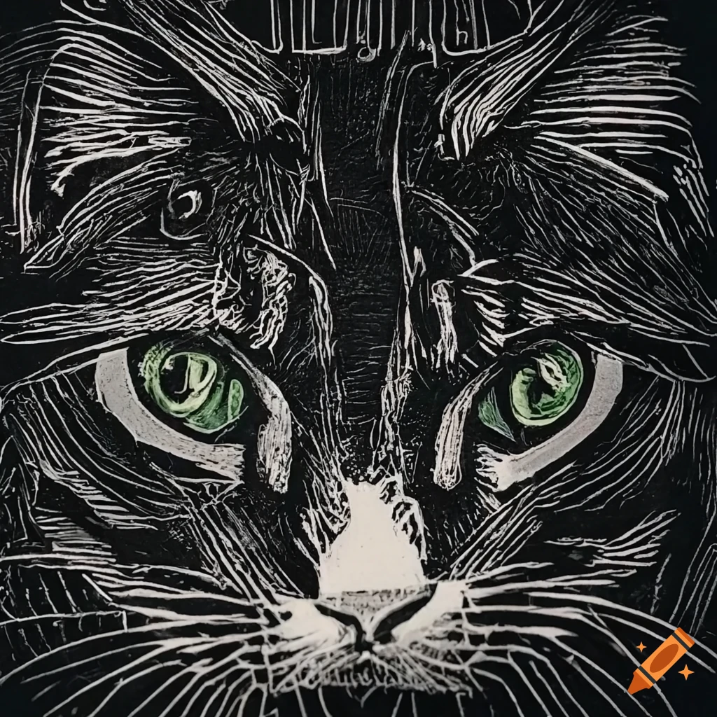 Cat In Lino Print Style On Craiyon cat-in-lino-print-style-on-craiyon