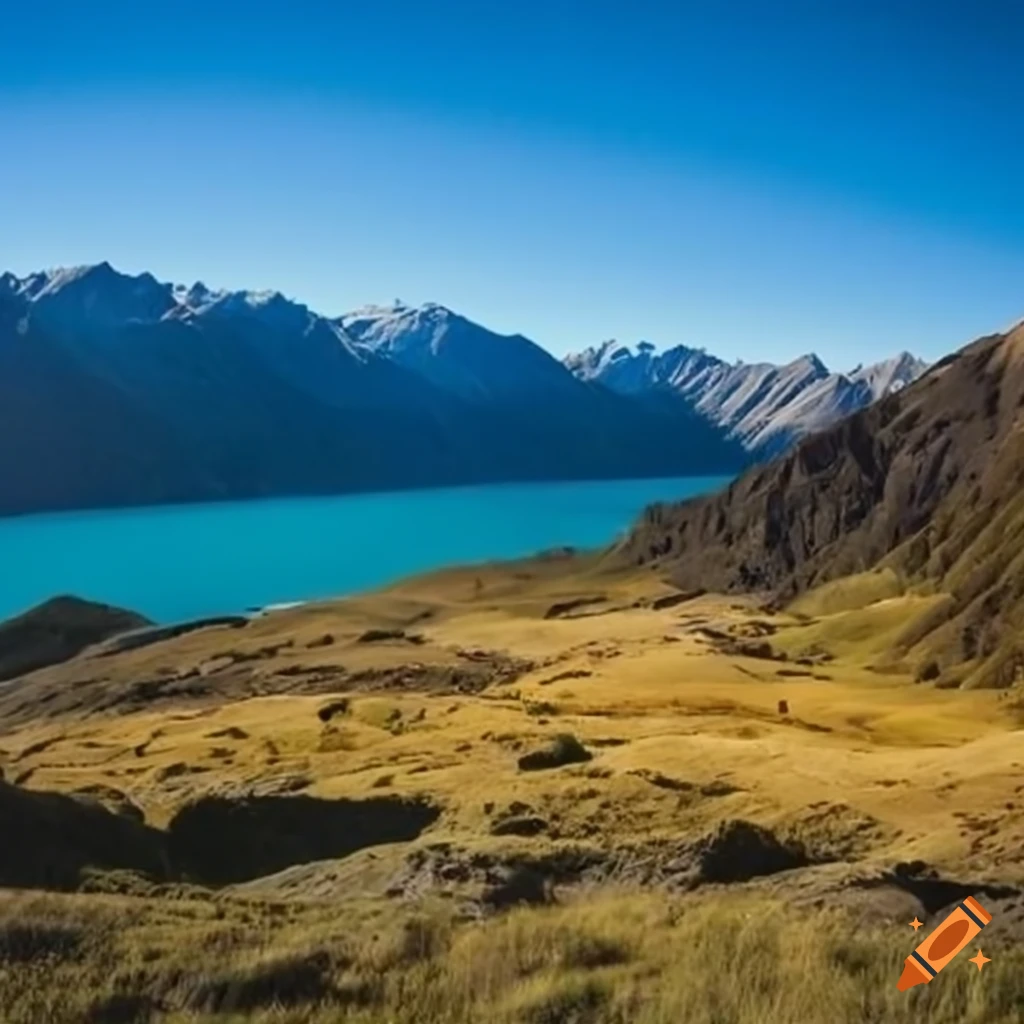 Remote valley in new zealand on Craiyon