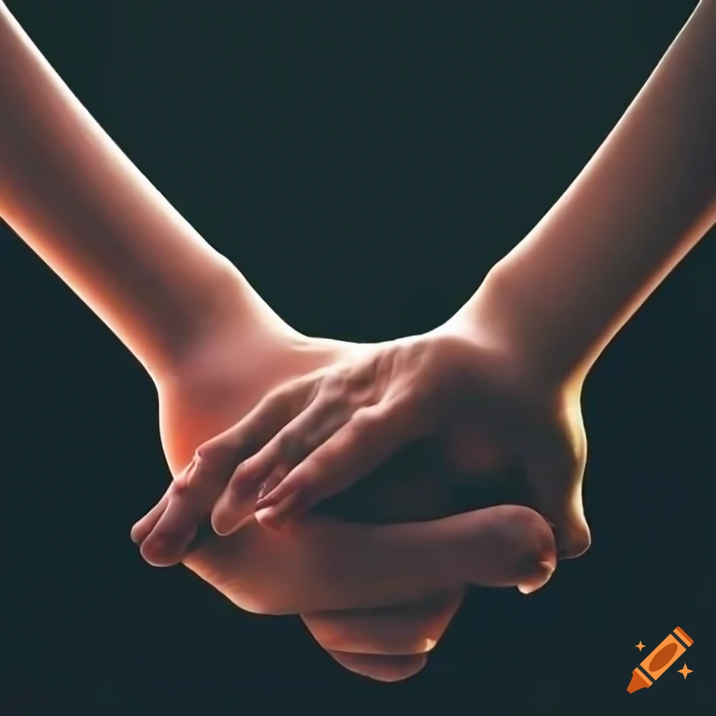 People holding hands in high definition on Craiyon