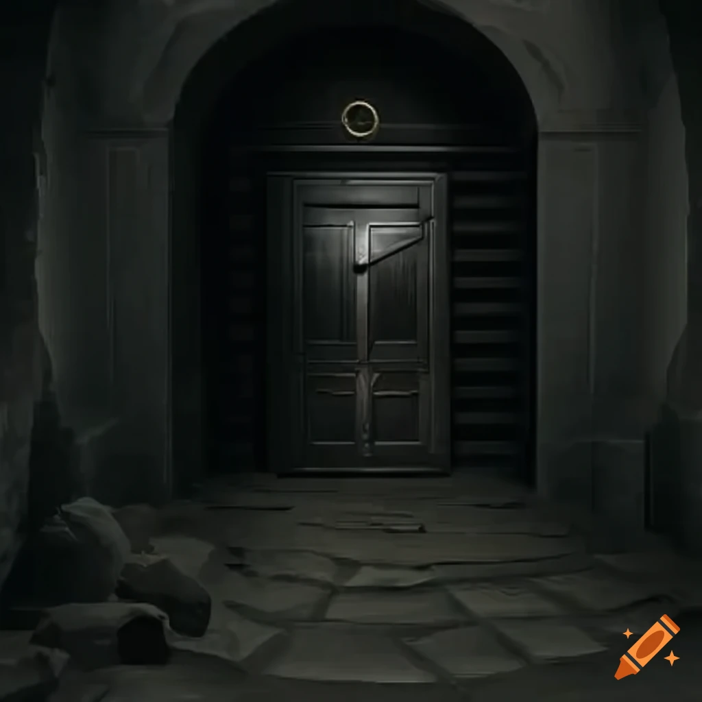 Elevator door in a dungeon