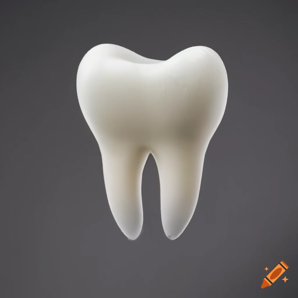 White smooth clean tooth