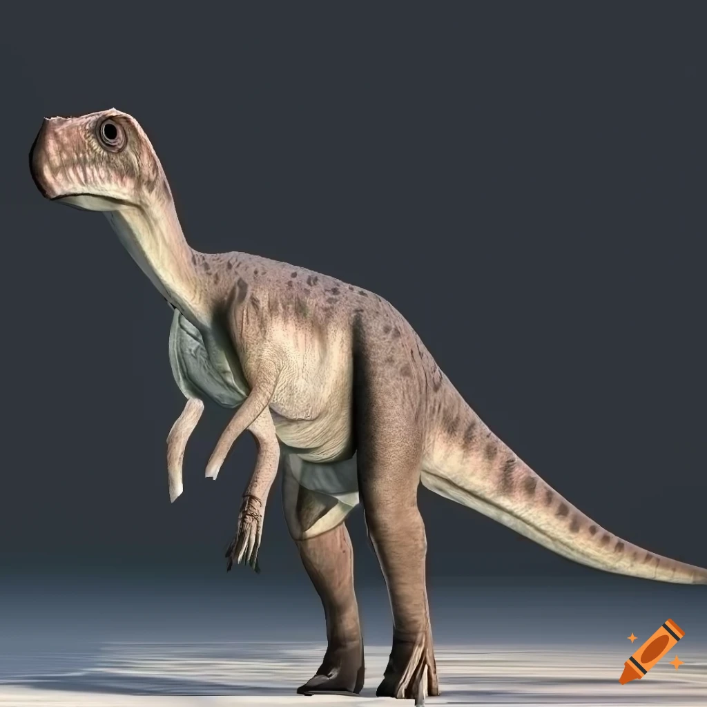 Sturdy and detailed Hadrosaurus dinosaur with intricate color pattern