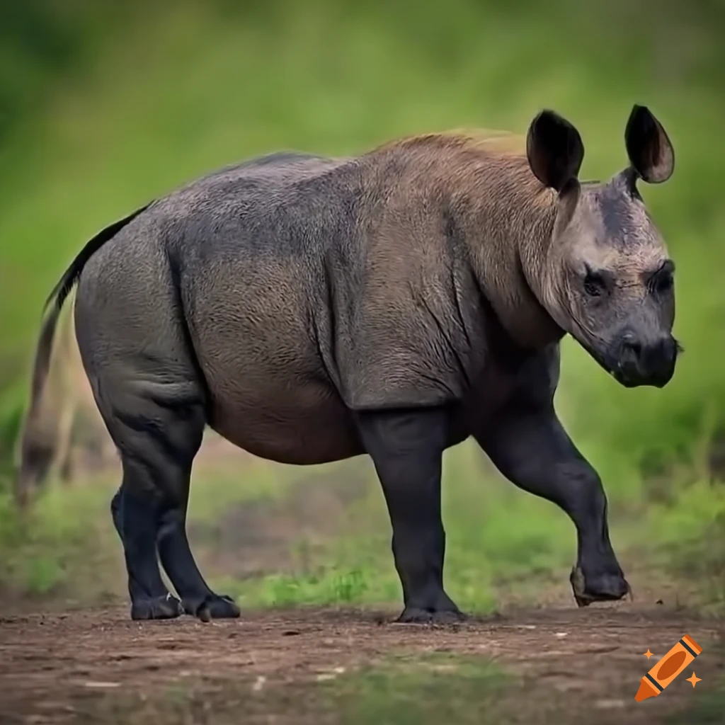 Entelodon in the wild Asian environment
