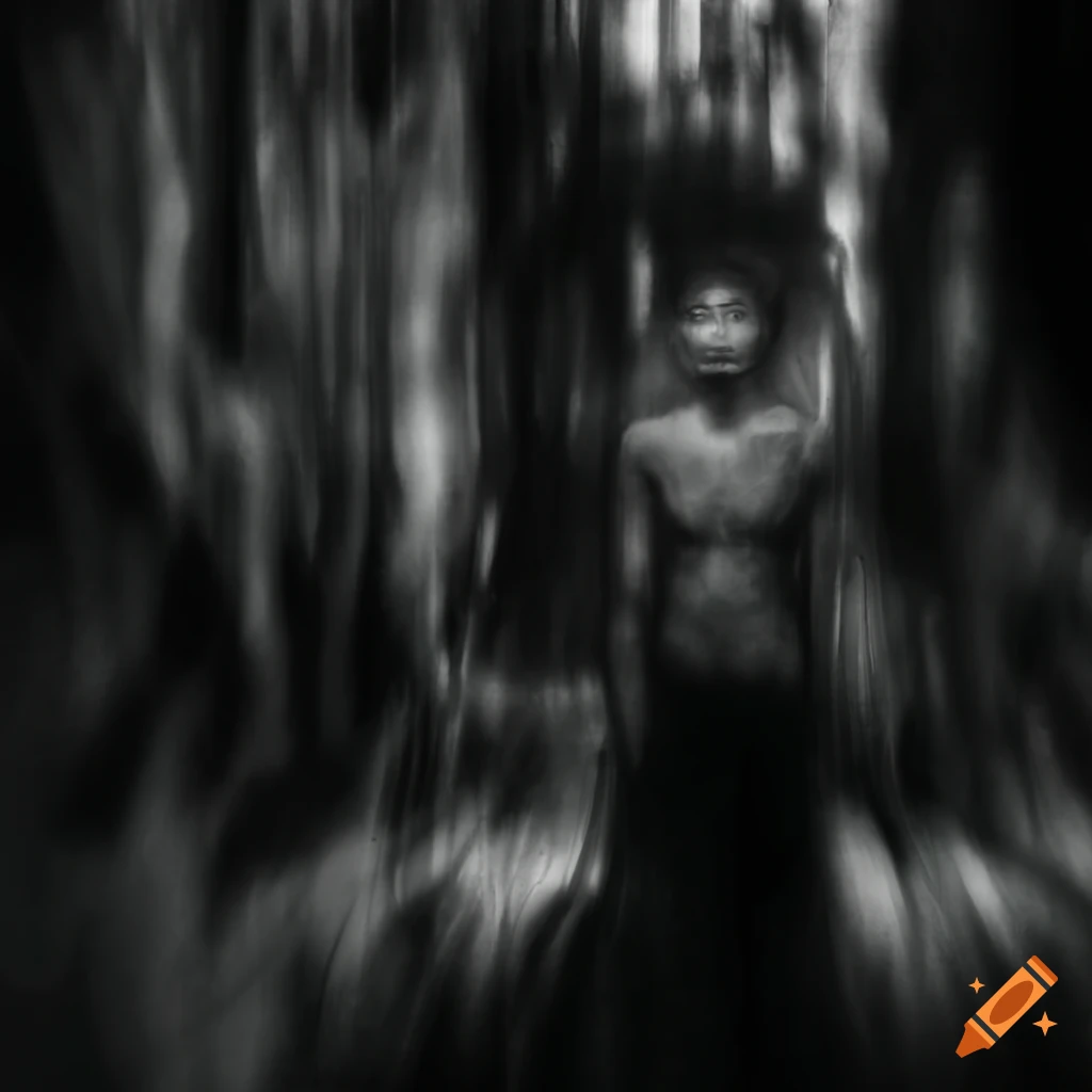 Study of inner space in a labyrinth with a Francis Bacon and Basquiat style