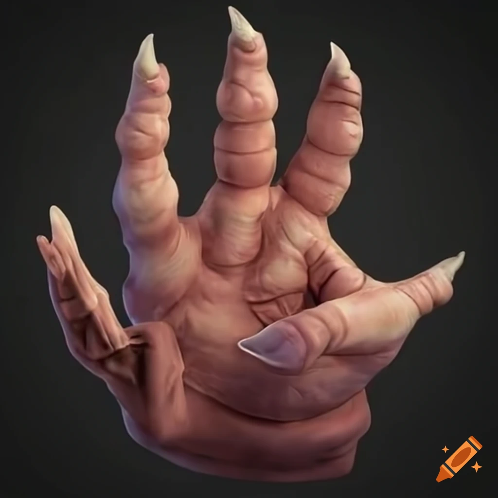 Eerie hand monster