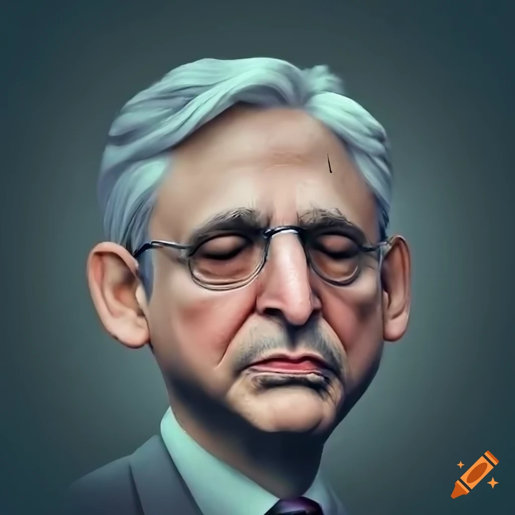 Attorney general merrick garland sleeping peacefully on Craiyon