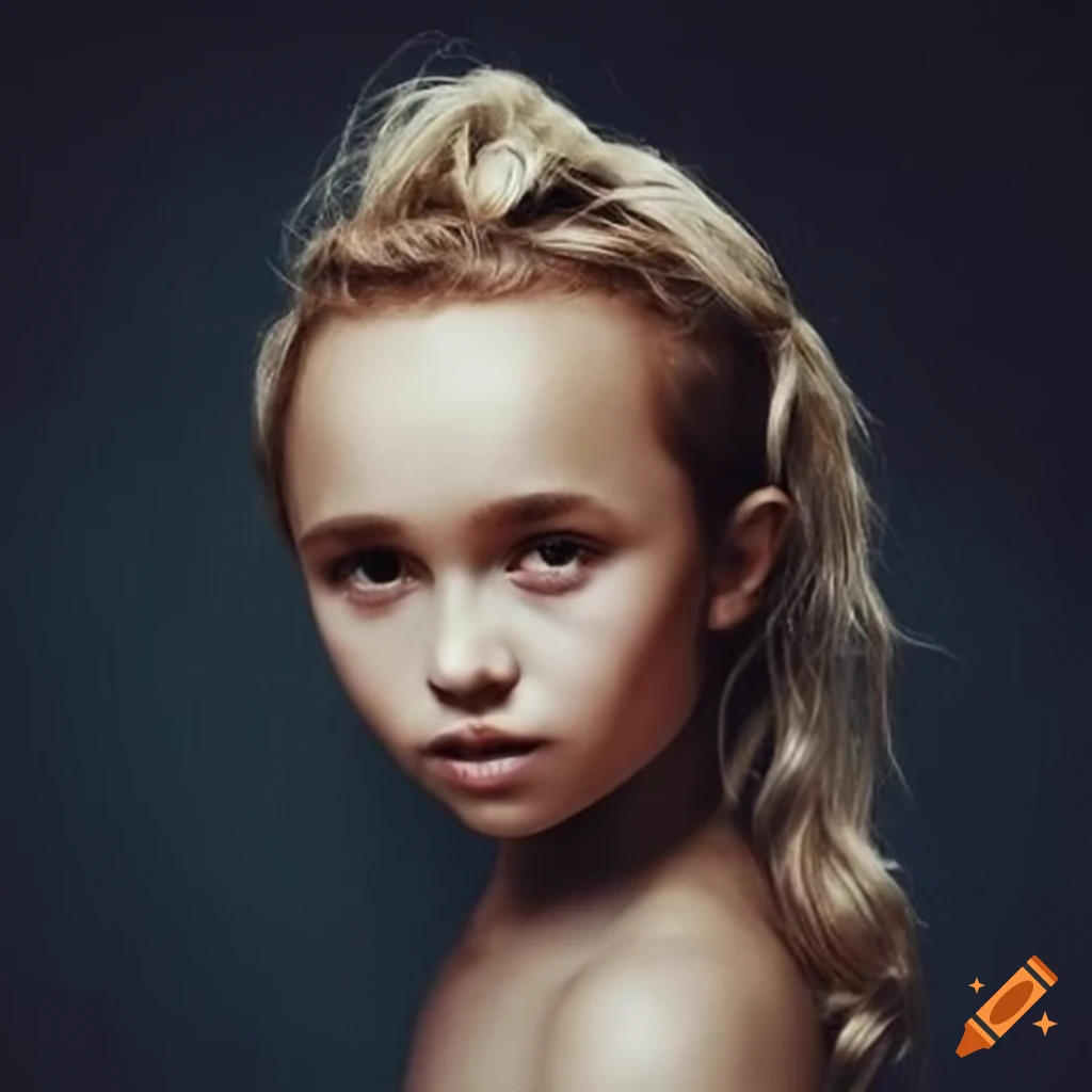 Child model Hayden Panetierre playing