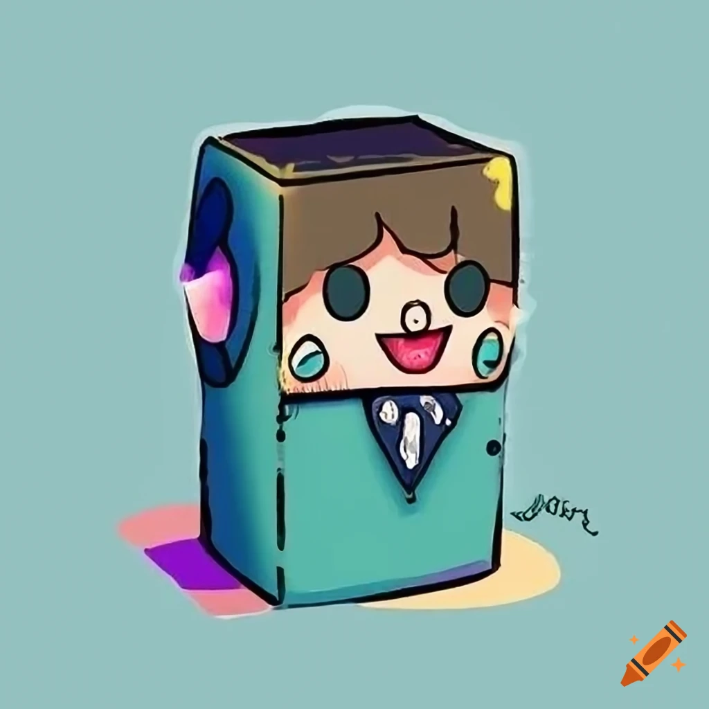 Whimsical tee design with a family of sugar cubes and a prominent