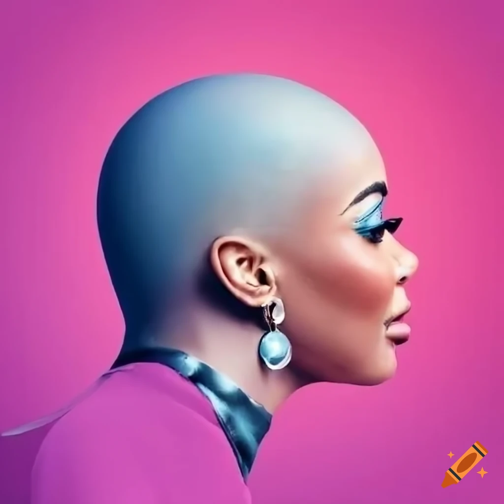 Empowered group of bald and shaved hair women celebrating self-care and natural beauty