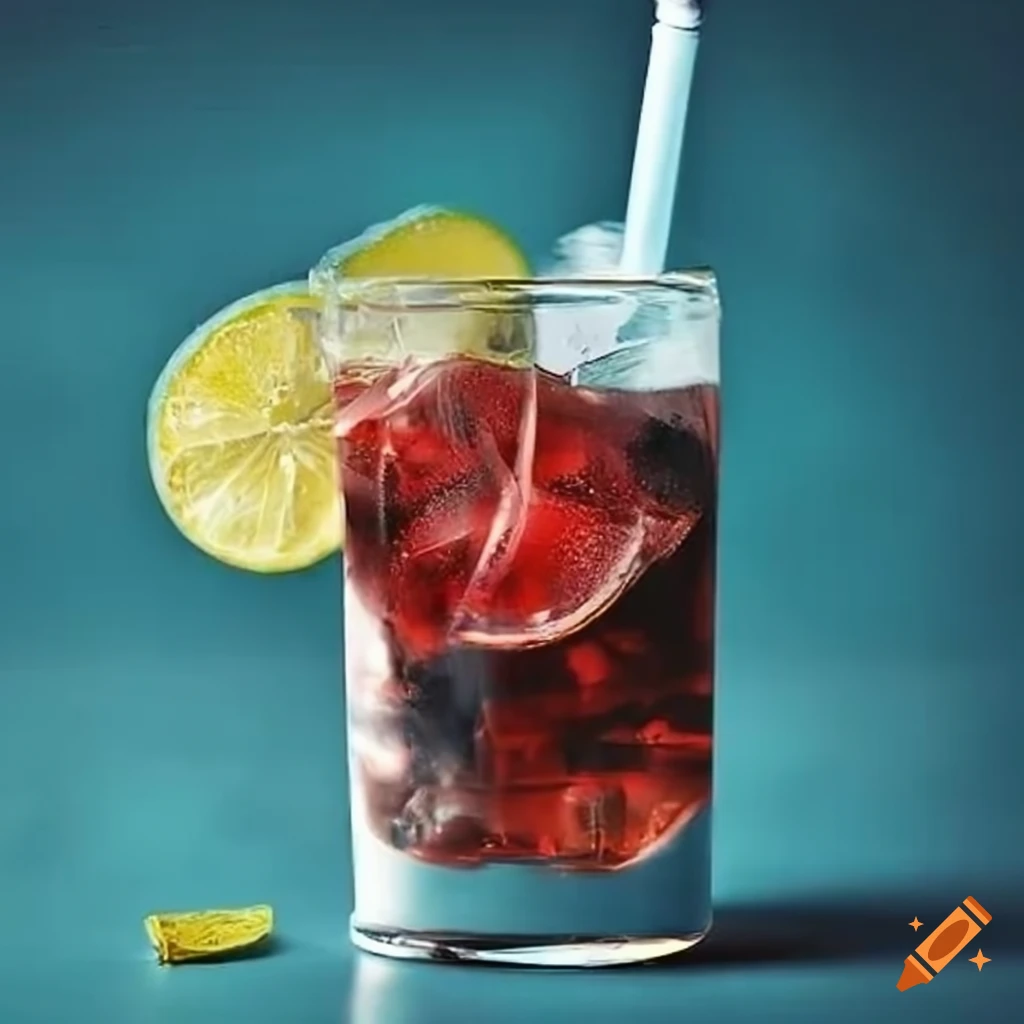 Vodka soda mix on Craiyon