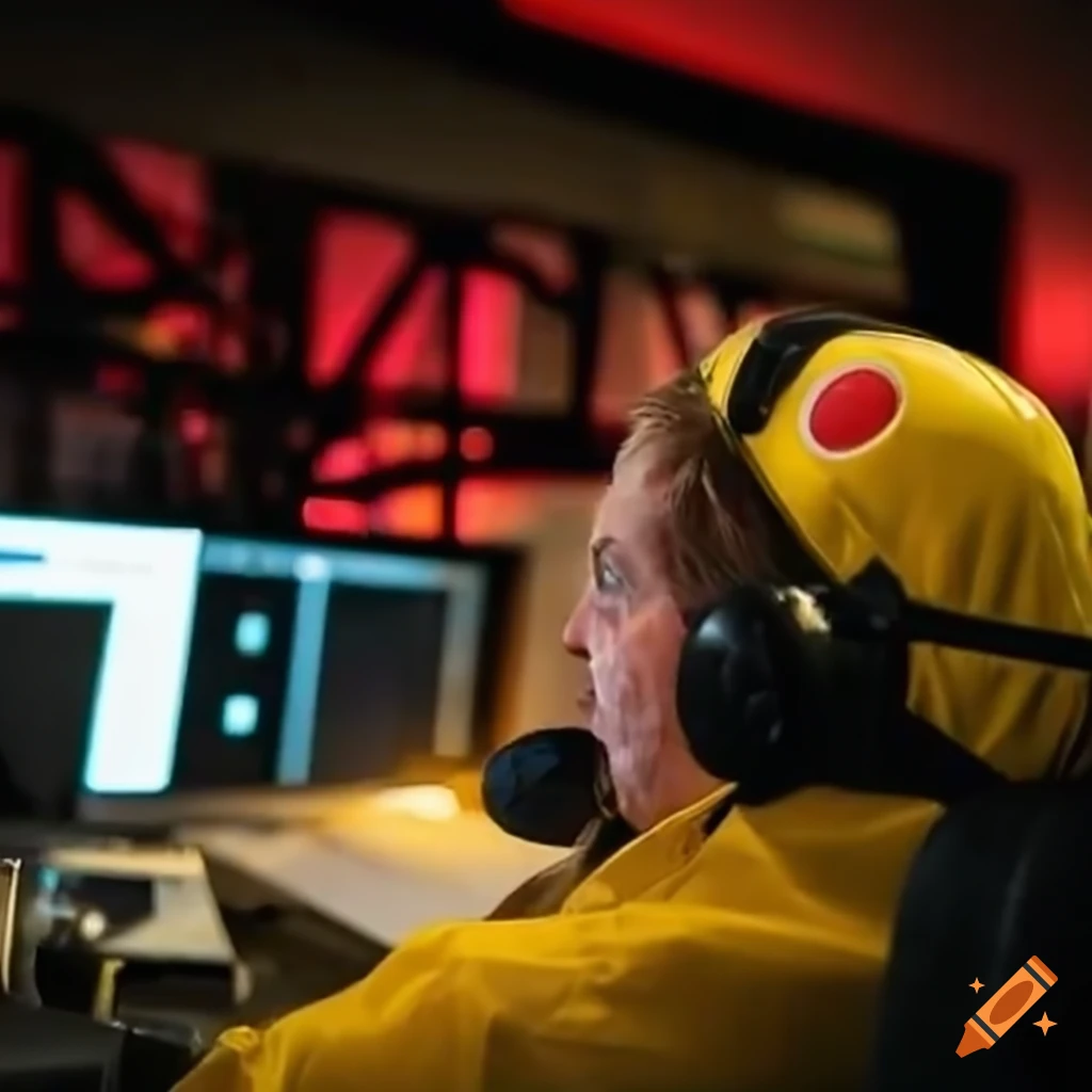 Diligent 911 operator working at the emergency response center