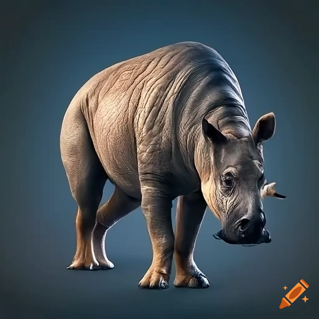 Entelodon in the wild Asian environment