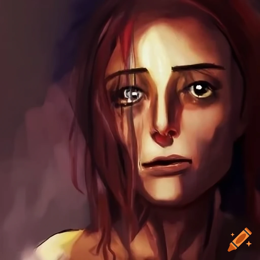 Illustration representing abuse victim