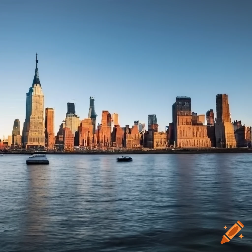 Harbor in New York, USA