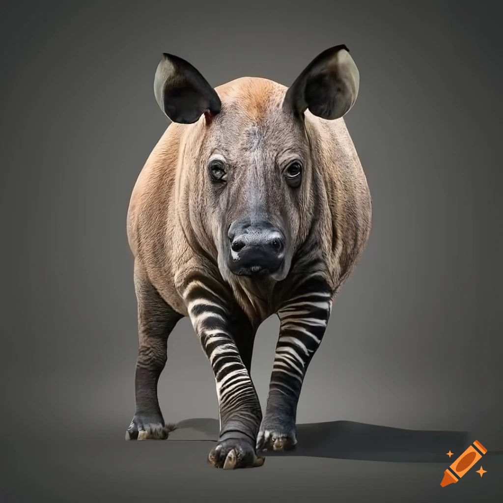Entelodon prehistoric mammal in a wild Asian setting