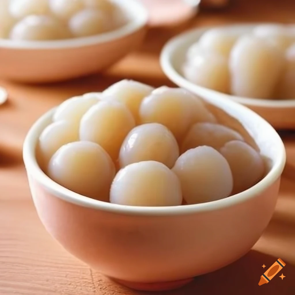 Glutinous rice balls on Craiyon