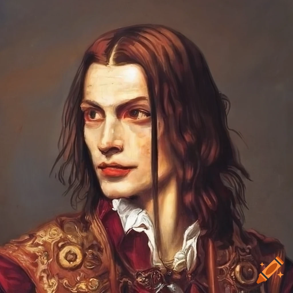 Renaissance painting of Louis de Pointe du Lac from the vampire chronicles