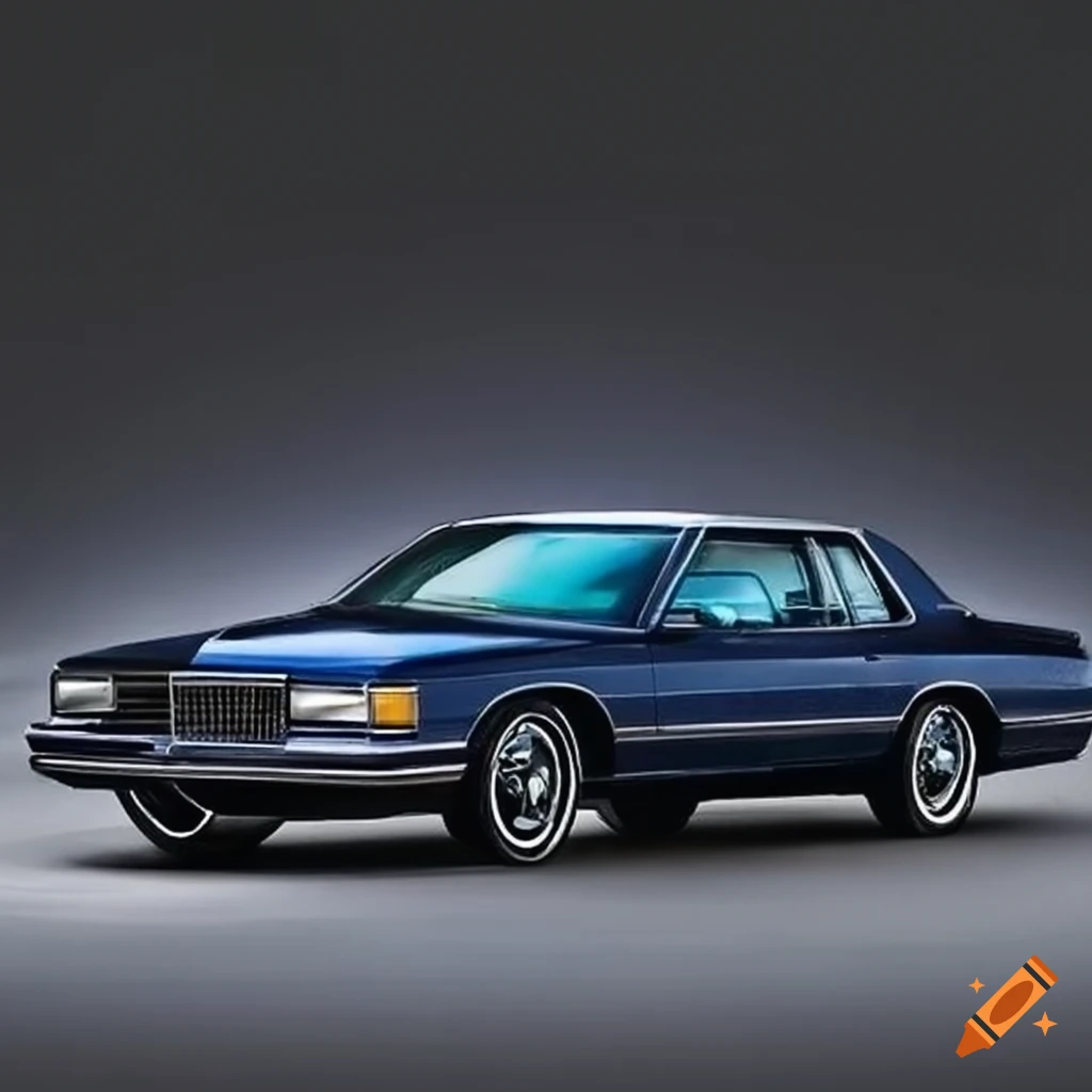 Custom muscle car collection with a 1995 Impala SS and 1982 Chevy Caprice Classic Coupe in midnight blue