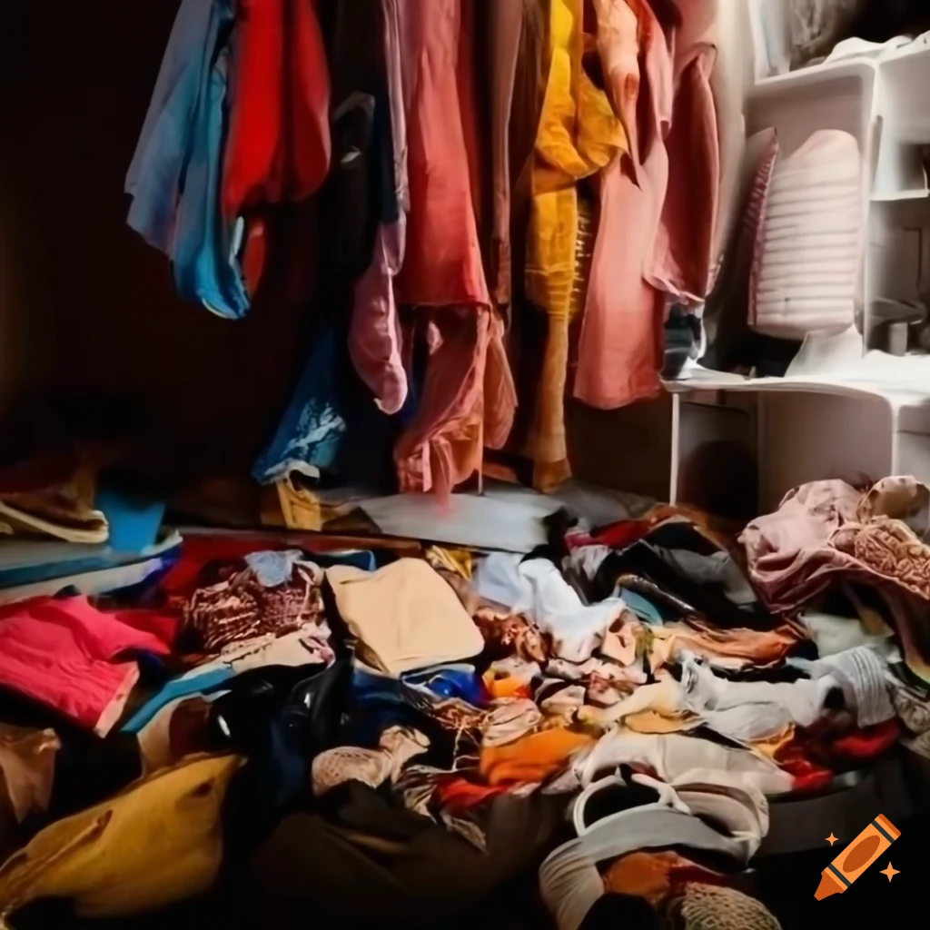 Messy closet