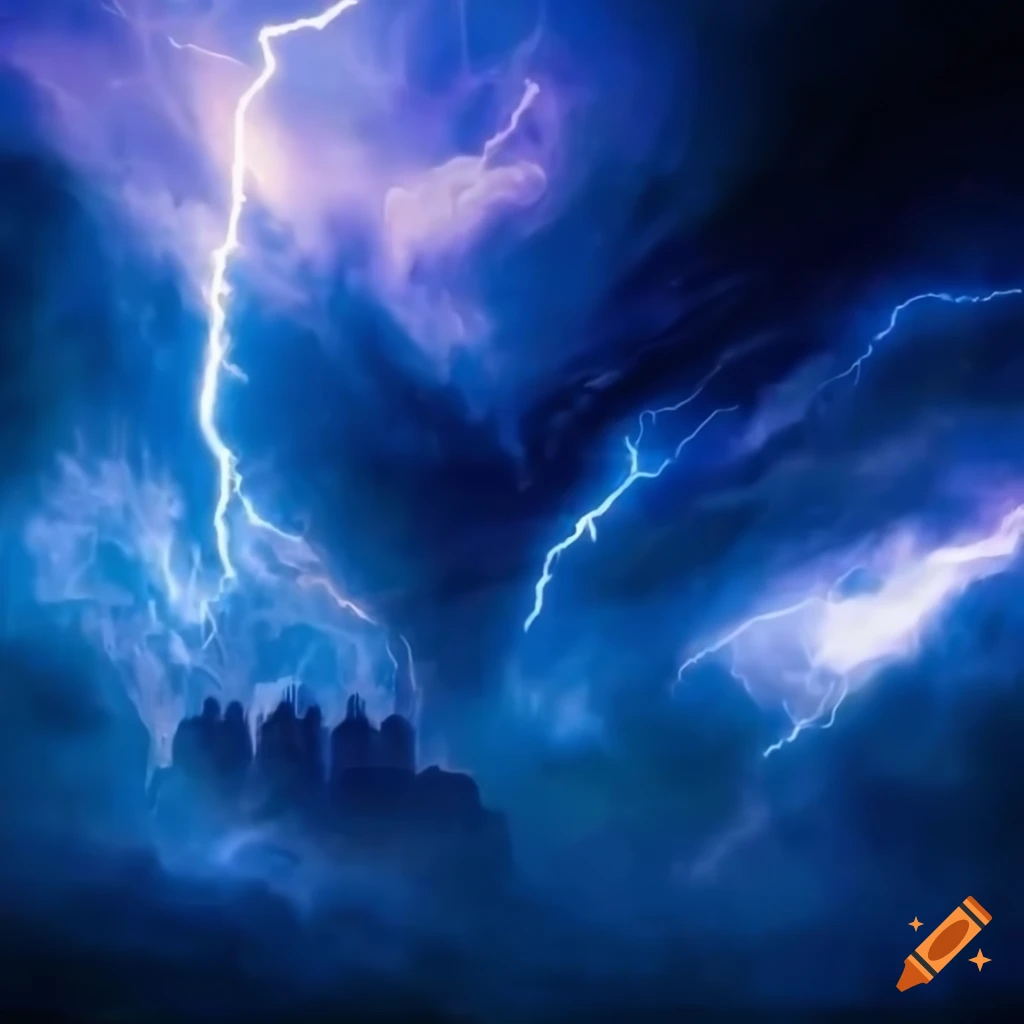 Mega portal with intricate layering and spectacular lighting on black background