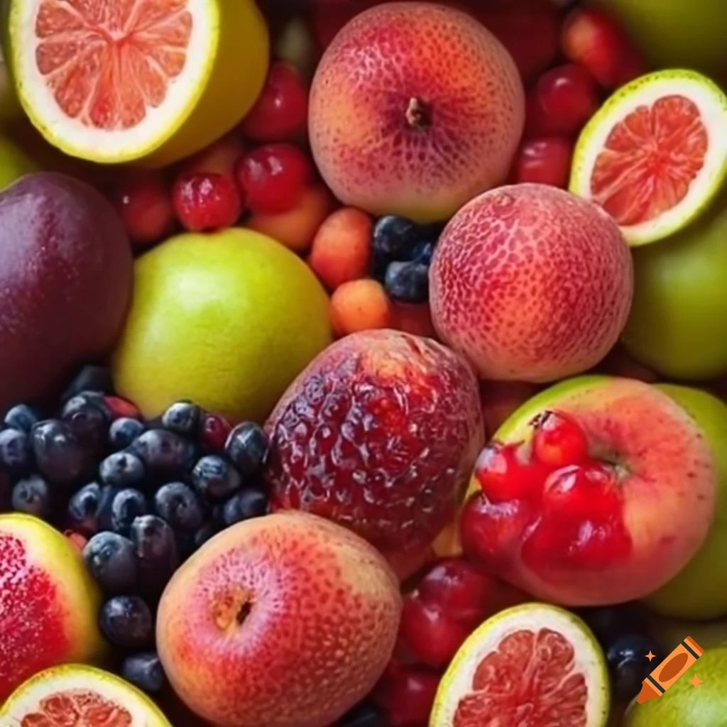 Fresh fruit on Craiyon
