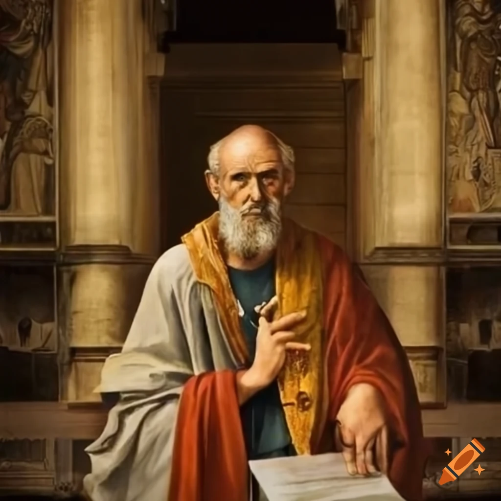 Christian artwork depicting the great apostle paul from the new