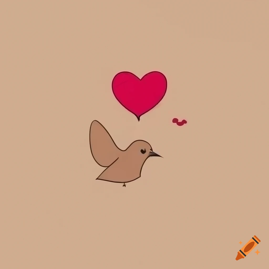 Love birds thin line icon valentine and holiday Vector Image