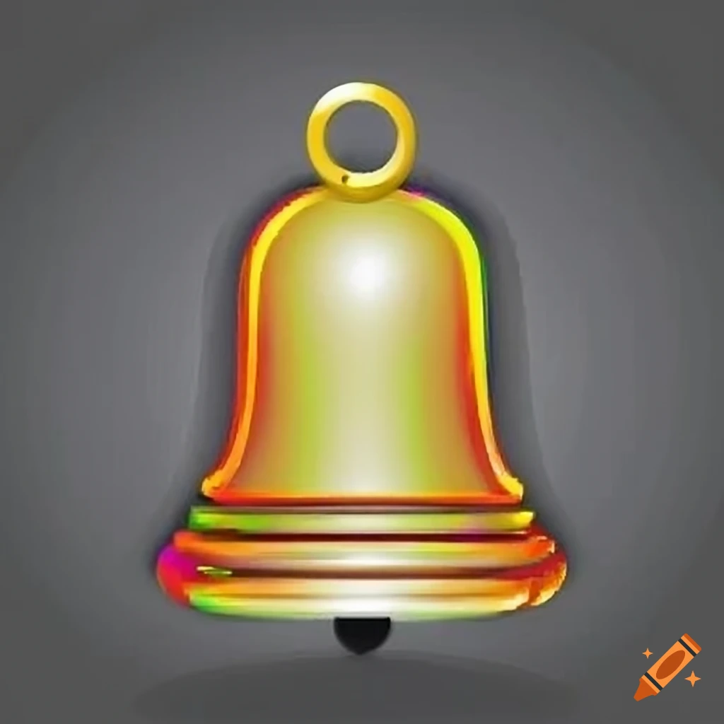 Bell-shaped black button on a dark backdrop