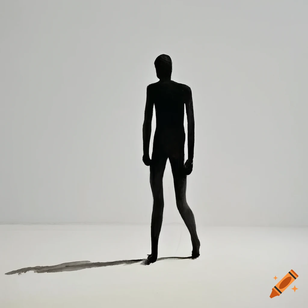 Figurative watercolor painting by Antony Gormley