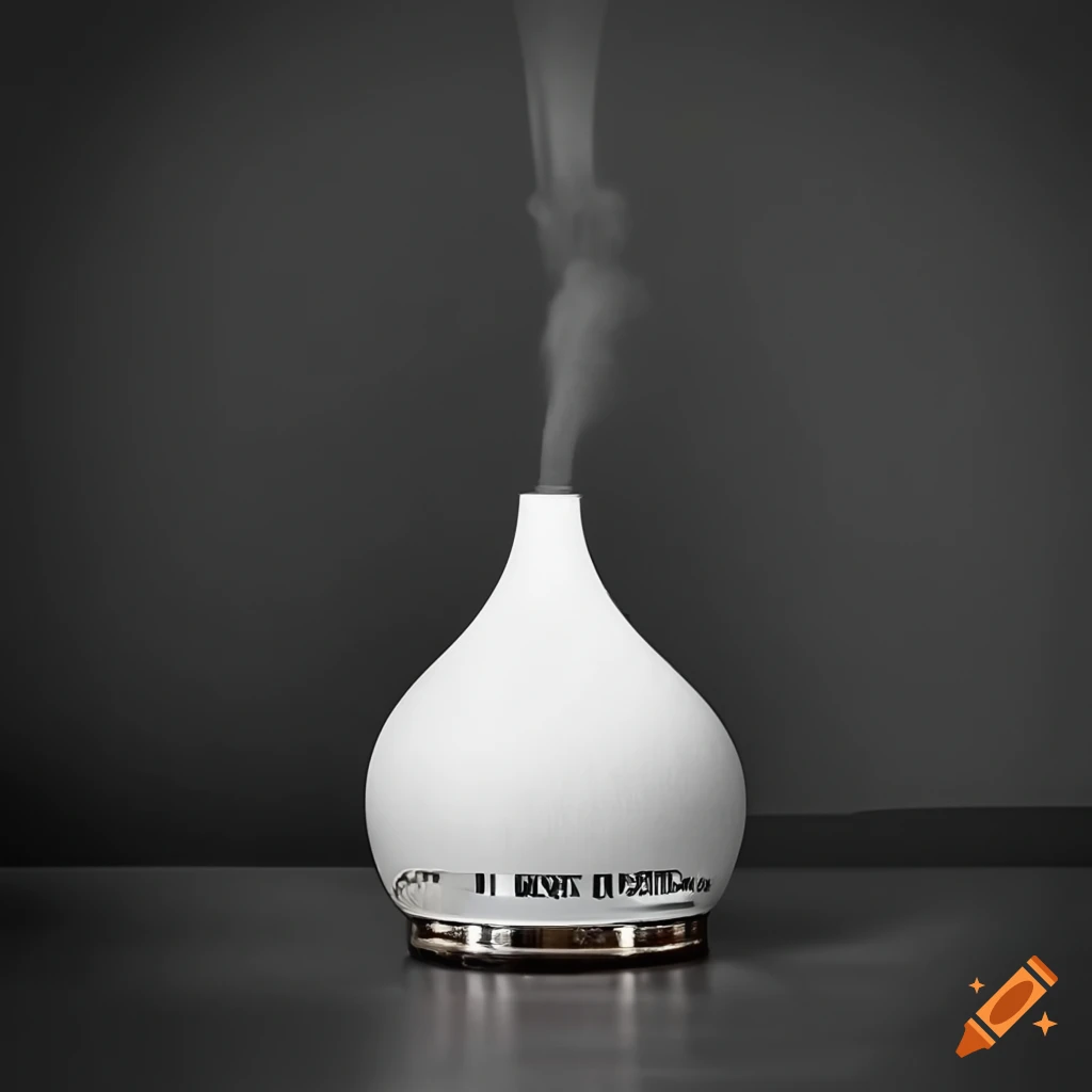 Sleek and elegant aroma diffuser producing calming steam inhalation