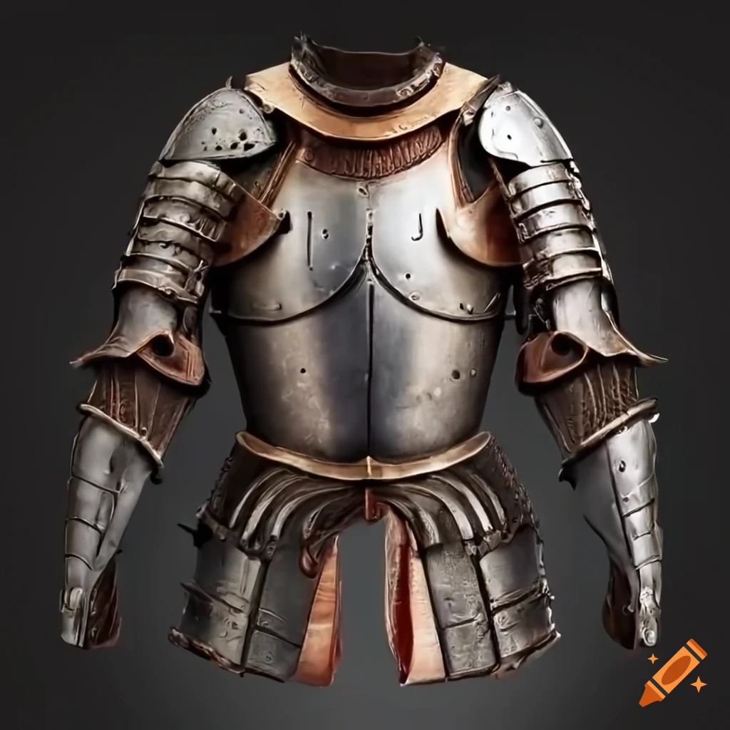 Front view of gothic Bathyscathe armor in 4k resolution on Craiyon