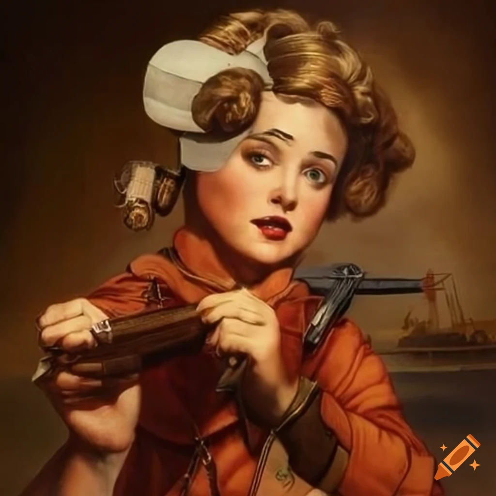 Vintage-style airship race inspired by James Gurney and Norman Rockwell