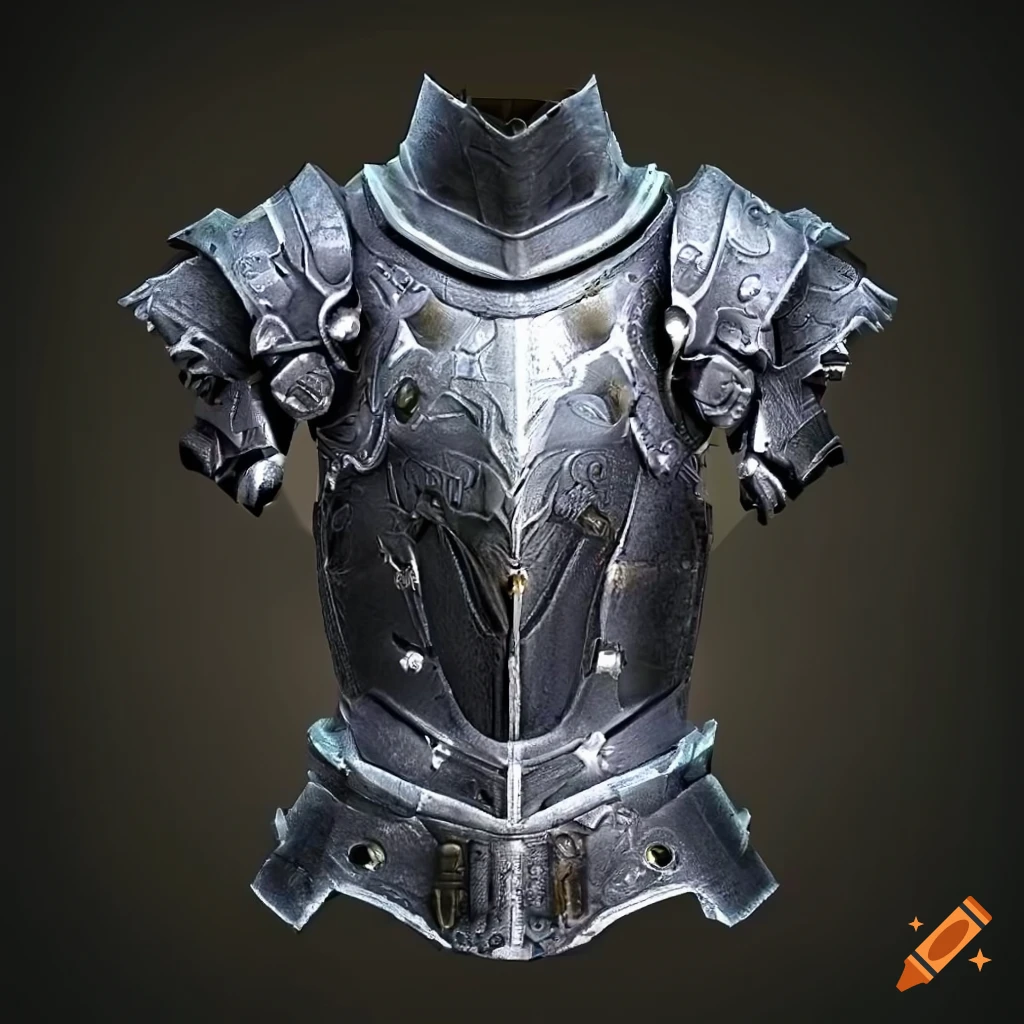 Front view of gothic legendary Bathyscathe armor