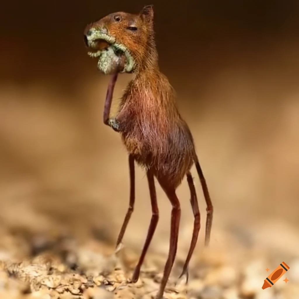 Chimera from capybara and devil's darning needle insect on Craiyon