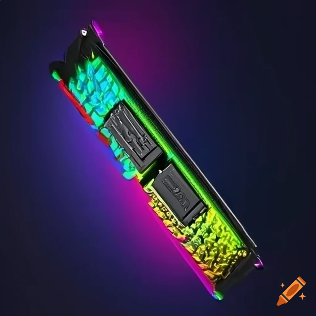 64GB RAM card for PC with dragon scale RGB pattern