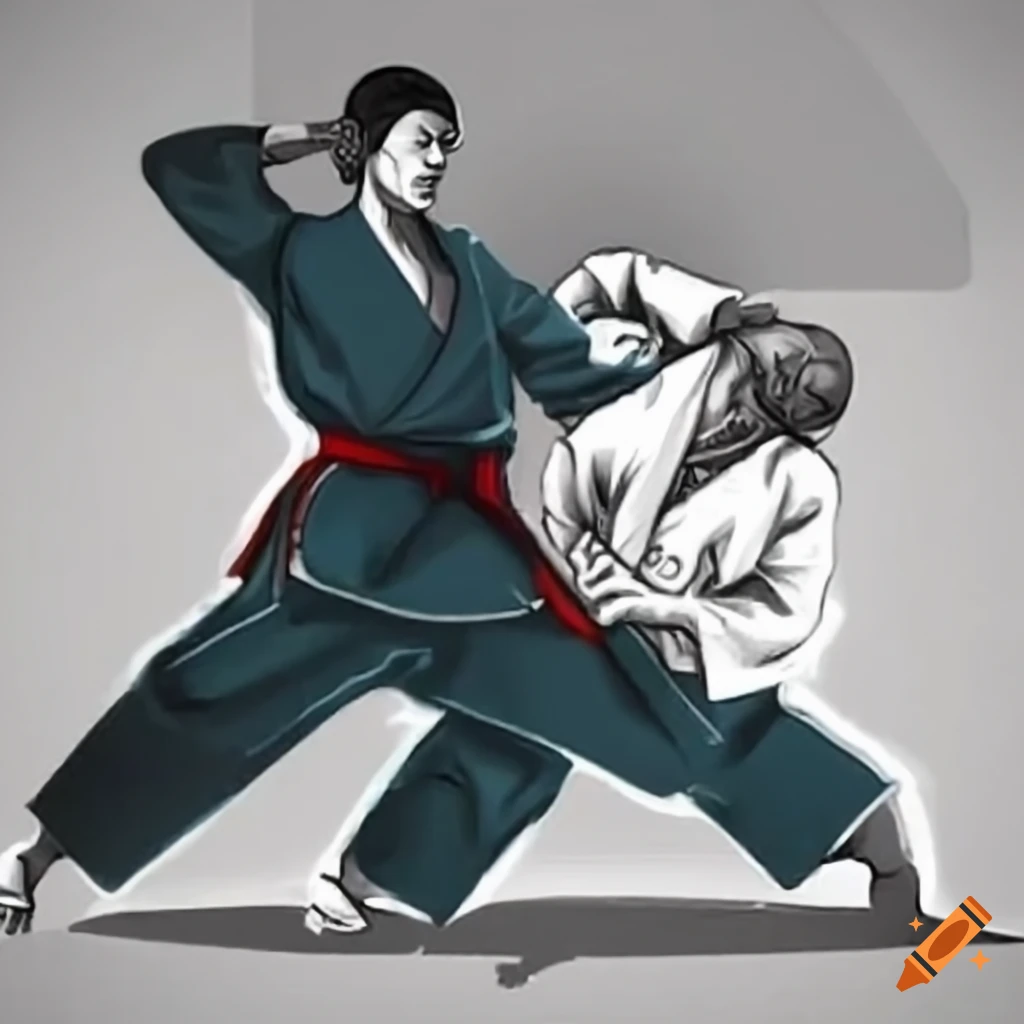 Judo martial arts on Craiyon