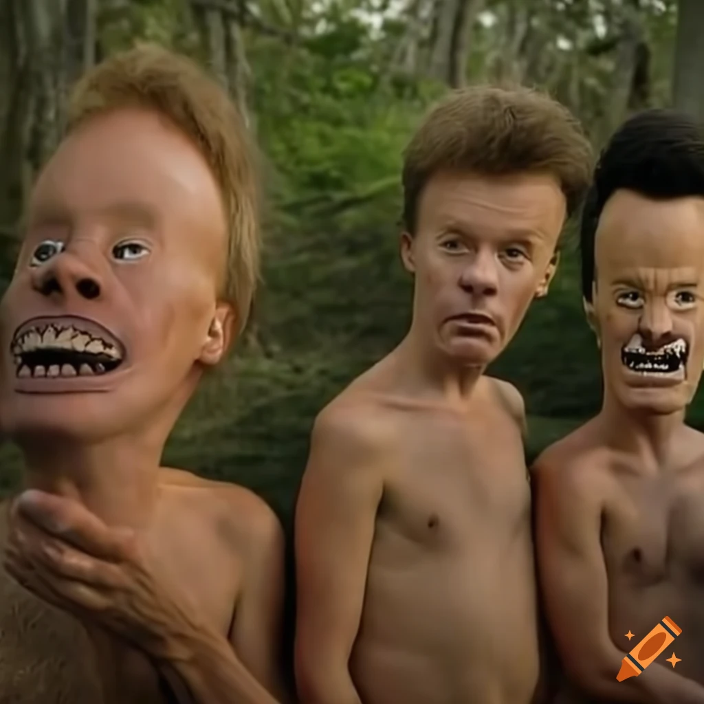 Unique survival scenario CGI with Beavis and Butthead
