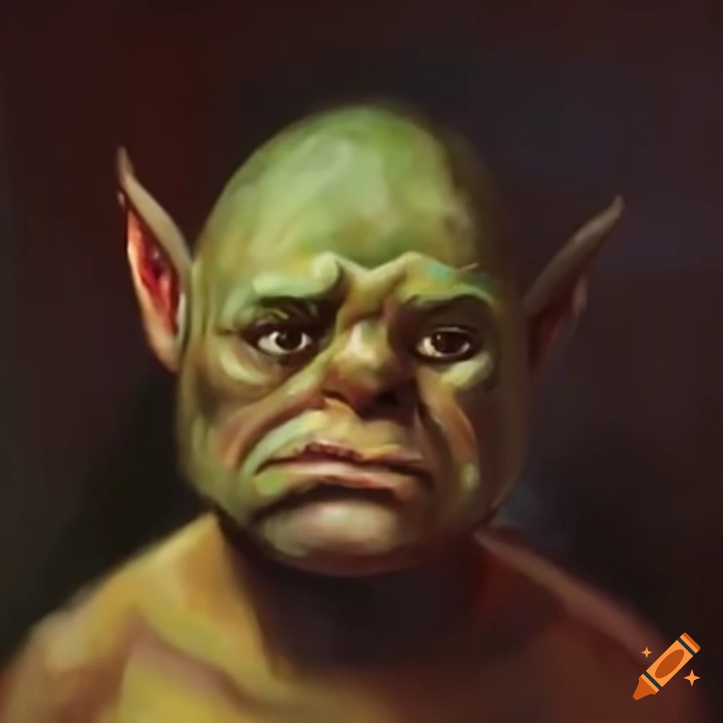 Young ogre looking sad