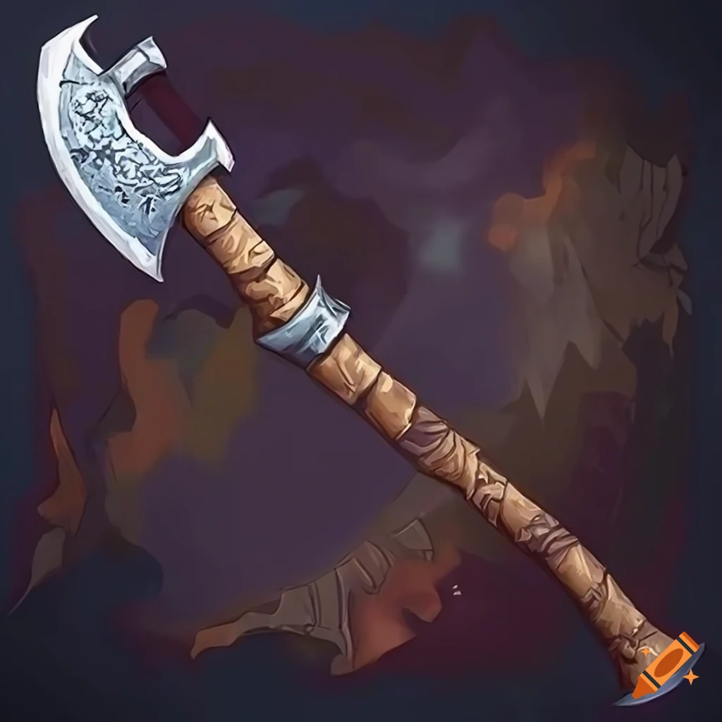 Big axe weapon for dnd (dungeons and dragons) on Craiyon