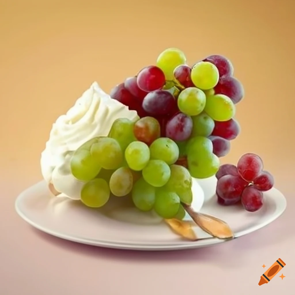 Grapes and cream