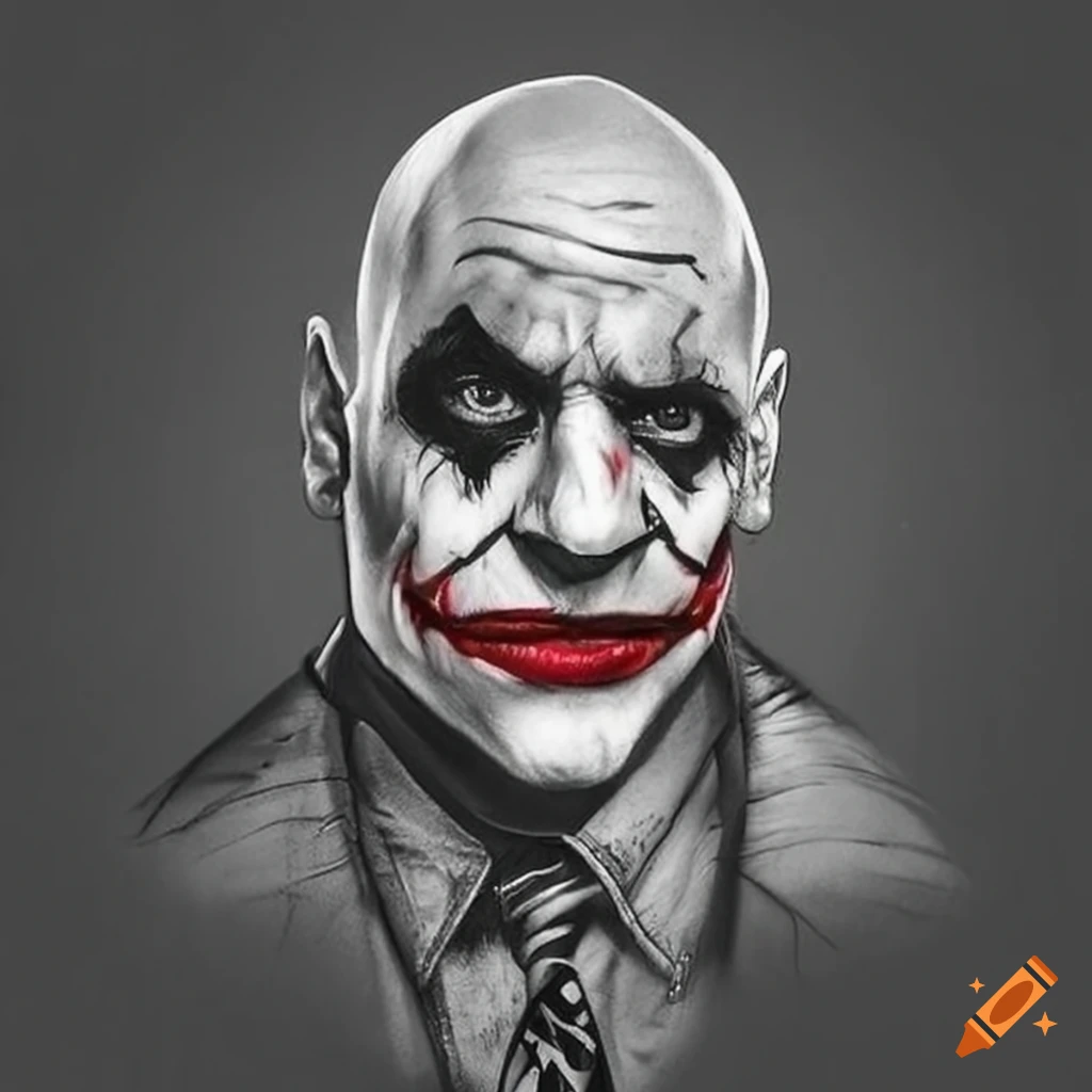 MMA fighter Dana White dressed as the Joker