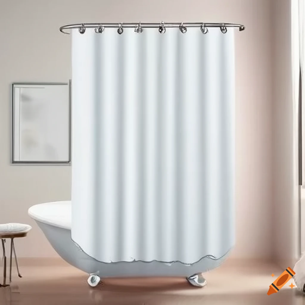 Shower curtains on Craiyon