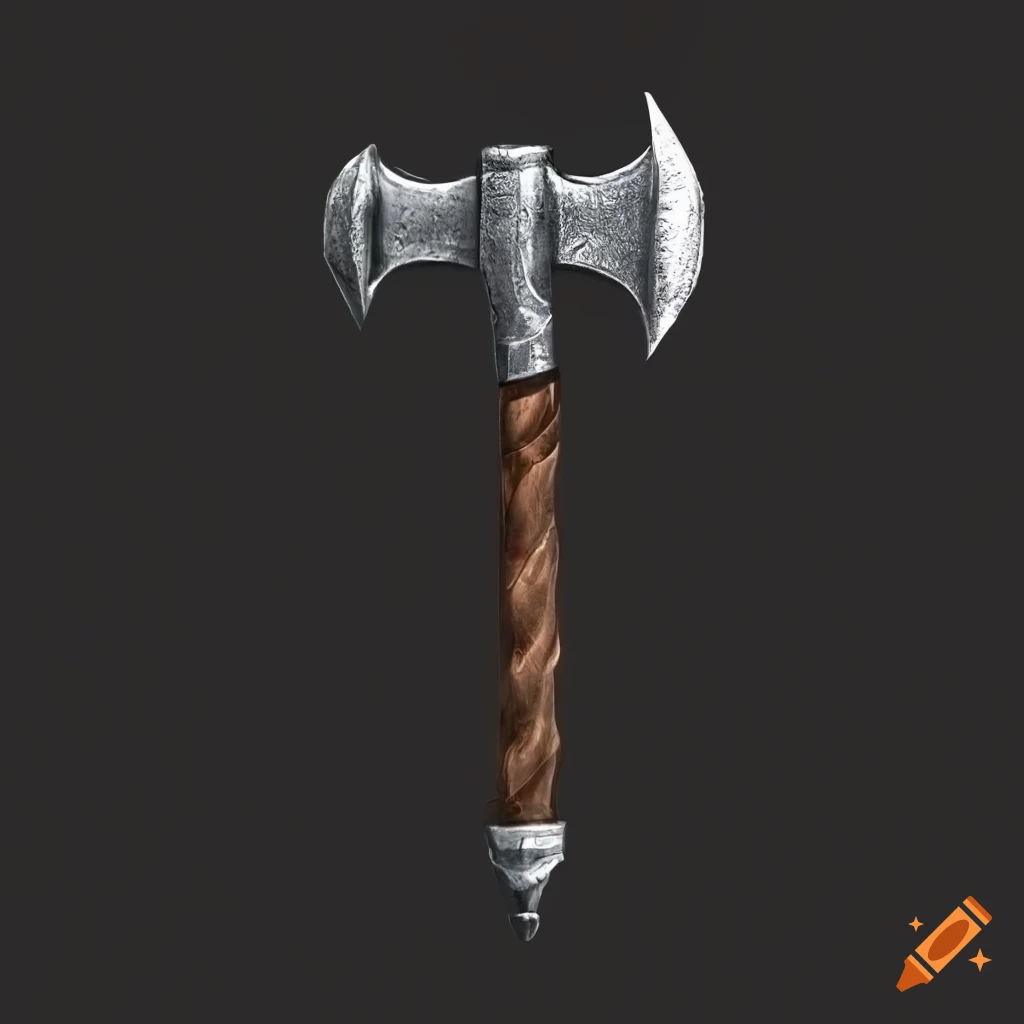 Medieval light hammer weapon on Craiyon